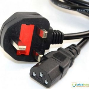 3Pin POWER CABLE Length Power Cord Cable With 13A Fuse Protection For Computer Desktop PC