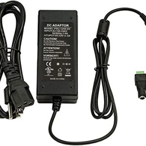 12V 5A 5 Amp AC/DC Adapter Power Suppl