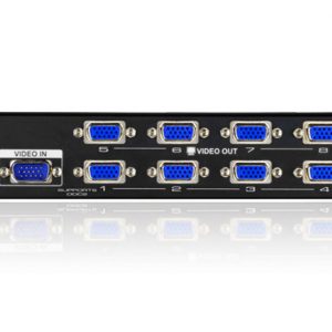 DTECH Powered 8 Port VGA Splitter Box SVGA Video Distribution 1 PC to 8 Monitor