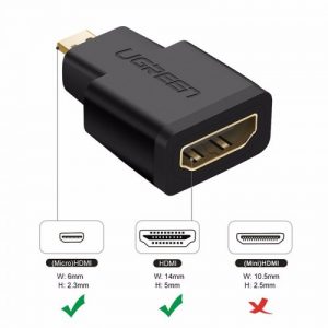 Ugreen 20106 Micro HDMI Male to HDMI Female Adapter